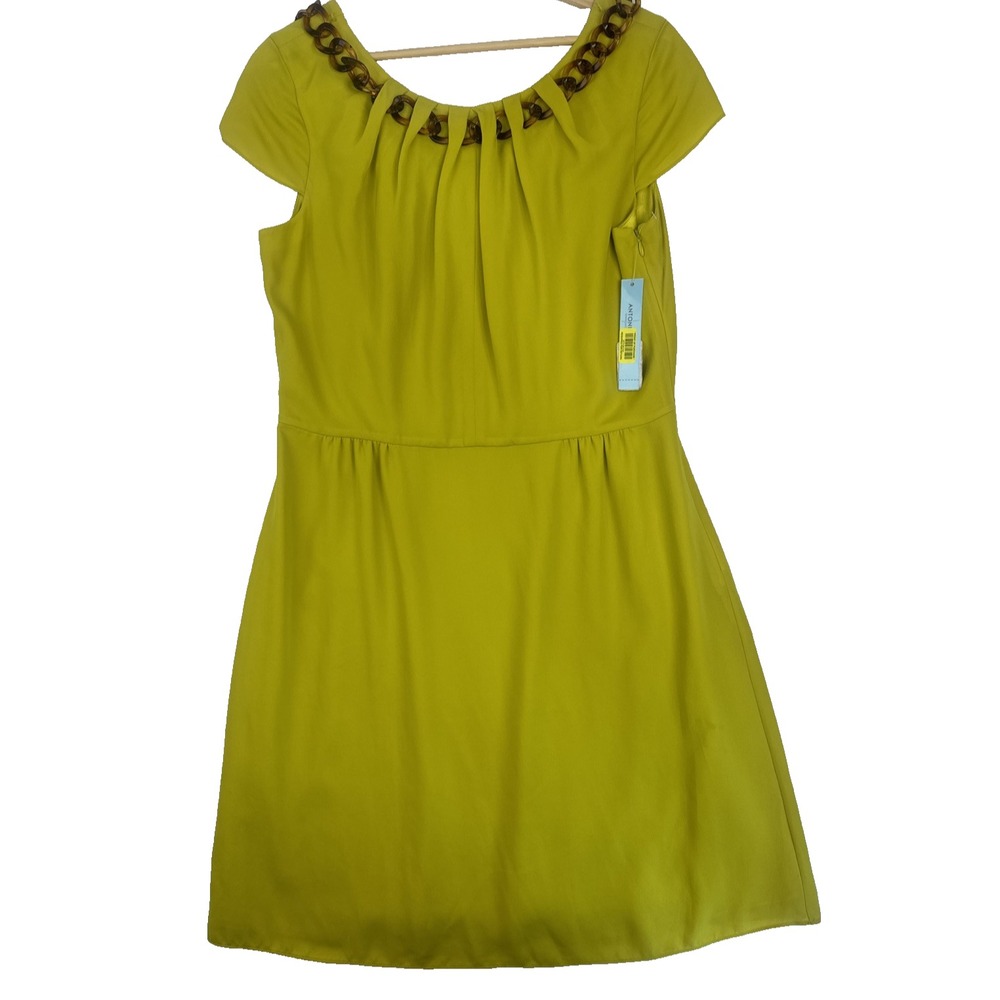 Antonio Melani Size 12 Dress Lime Work Date Cocktail Church